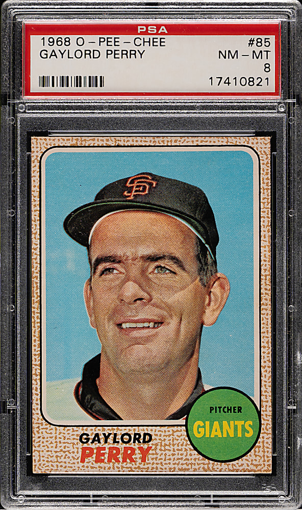 1968 O-Pee-Chee #85 Gaylord Perry PSA NM-MT 8