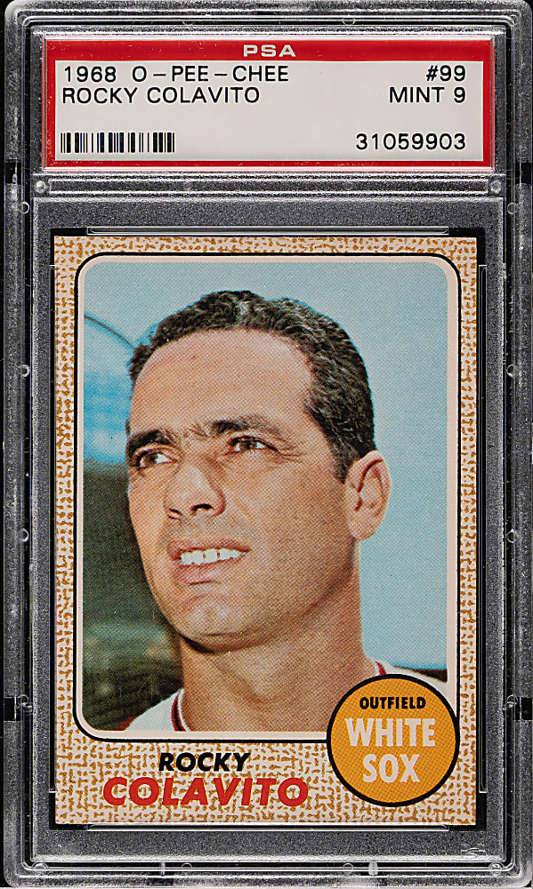 1968 O-Pee-Chee #99 Rocky Colavito PSA MINT 9