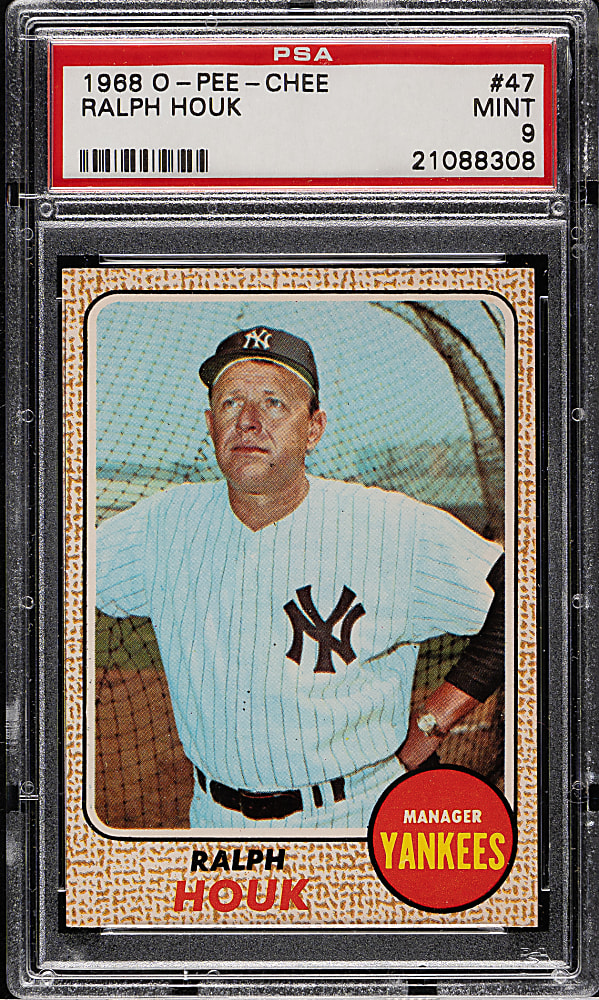 1968 O-Pee-Chee #47 Ralph Houk PSA MINT 9