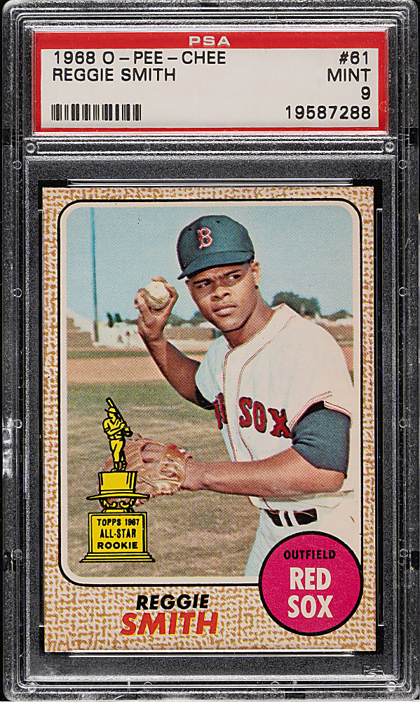 1968 O-Pee-Chee #61 Reggie Smith PSA MINT 9
