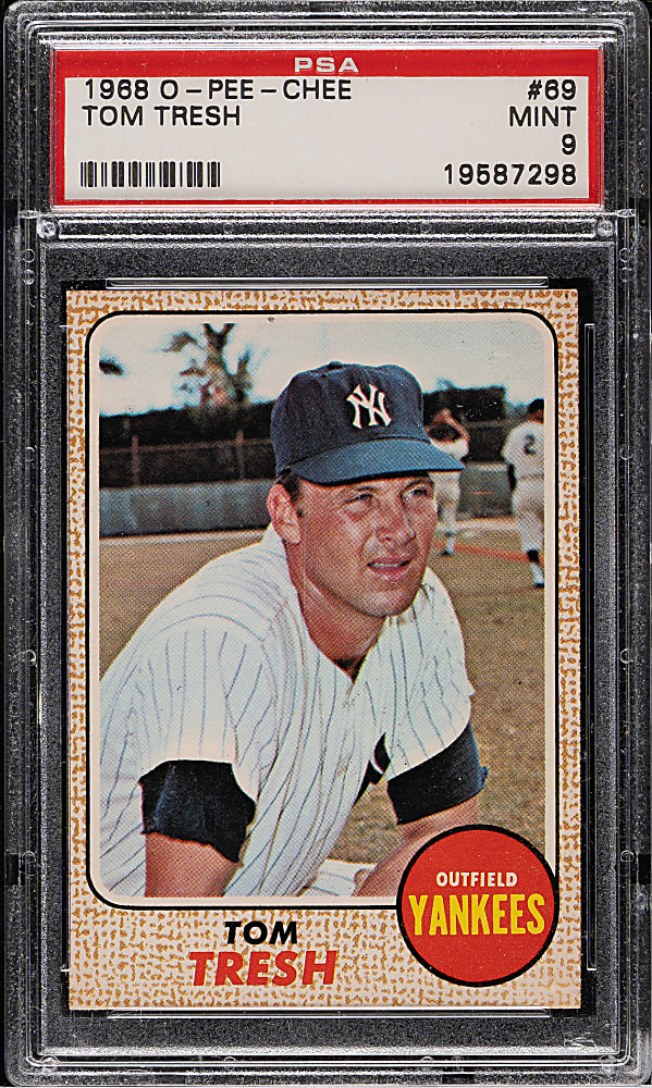 1968 O-Pee-Chee #69 Tom Tresh PSA MINT 9