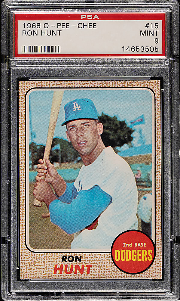 1968 O-Pee-Chee #15 Ron Hunt PSA MINT 9