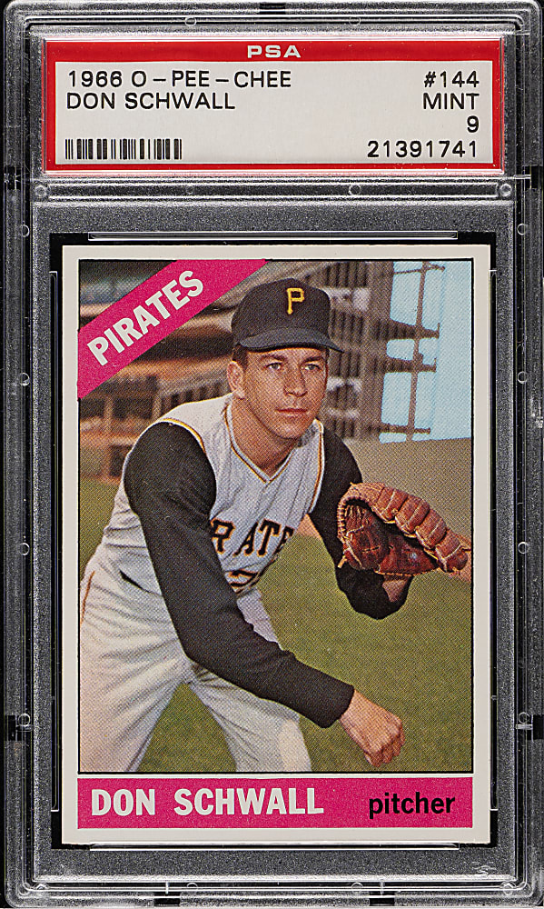 1966 O-Pee-Chee #144 Don Schwall PSA MINT 9