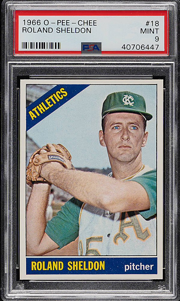 1966 O-Pee-Chee #18 Roland Sheldon PSA MINT 9