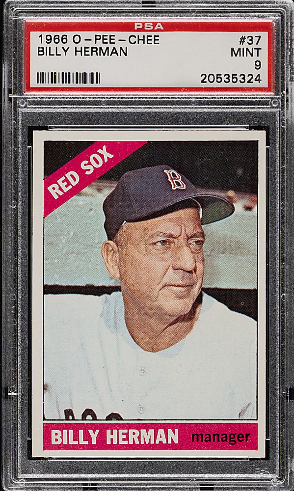 1966 O-Pee-Chee #37 Billy Herman PSA MINT 9