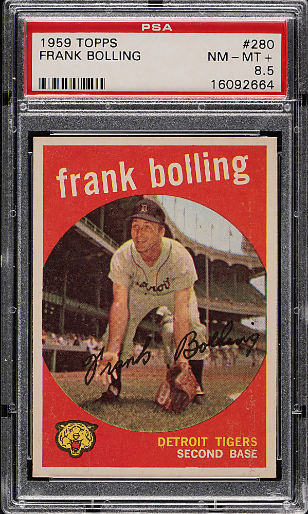 1959 Topps #280 Frank Bolling PSA NM-MT+ 8.5