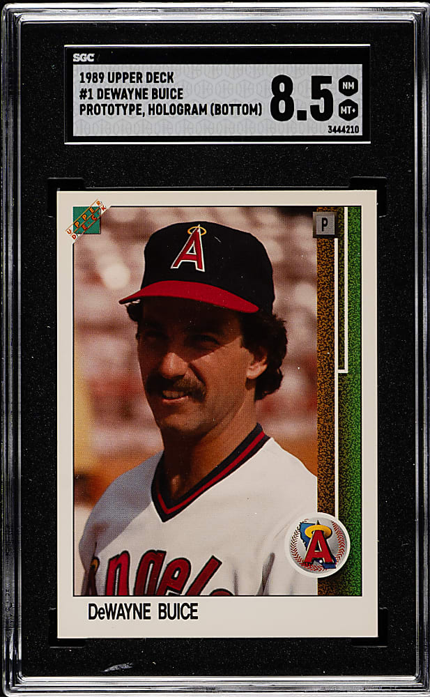 1989 Upper Deck Prototypes #1 Dewayne Buice SGC NM/MT+ 8.5