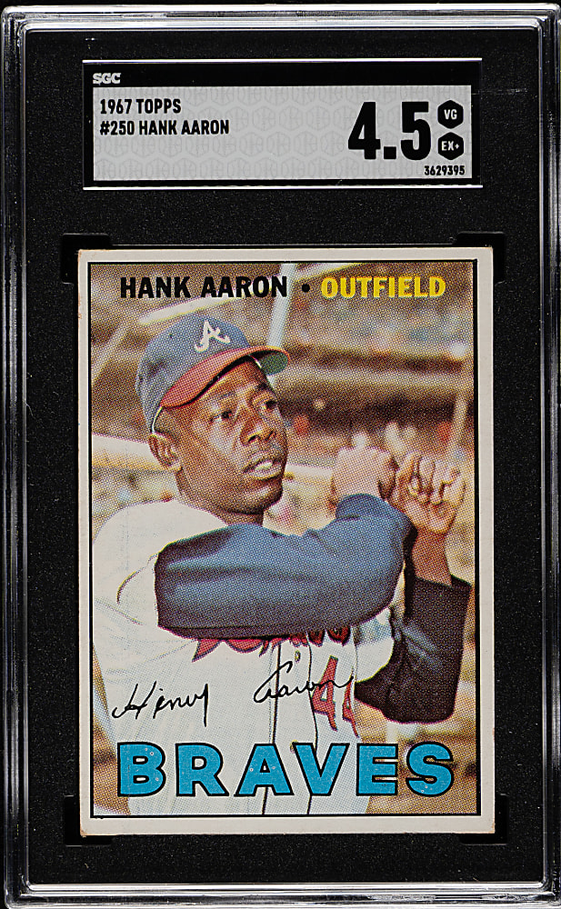 1967 Topps #250 Hank Aaron SGC VG/EX+ 4.5
