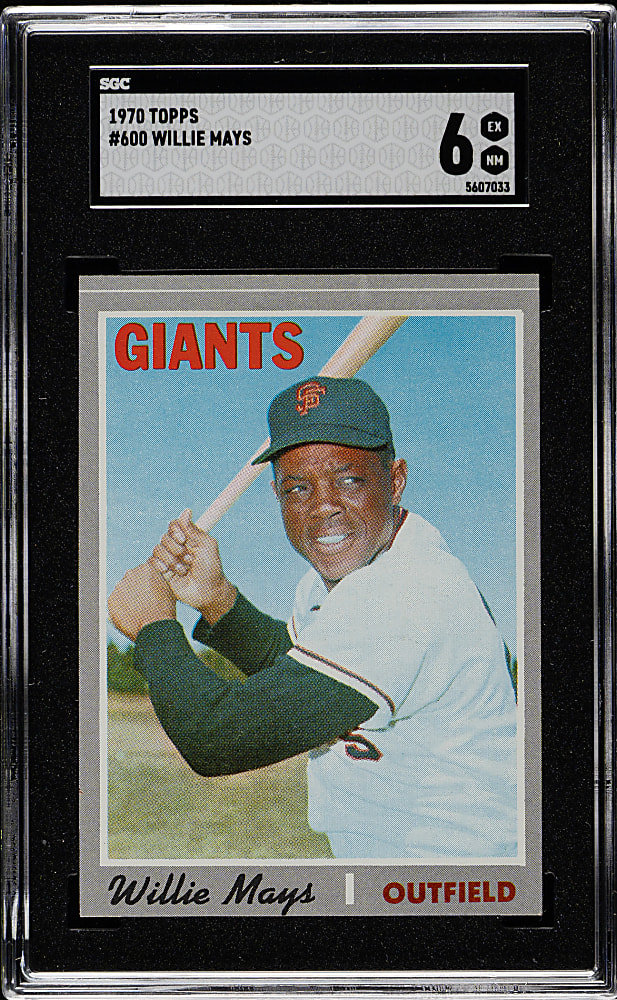1970 Topps #600 Willie Mays SGC EX/NM 6