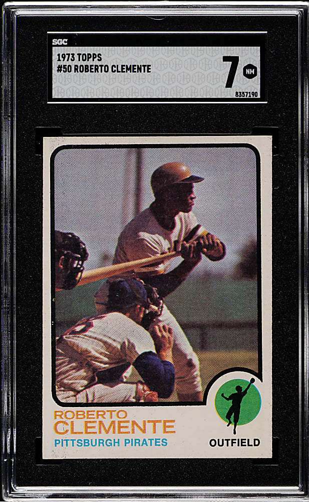 1973 Topps #50 Roberto Clemente SGC NM 7
