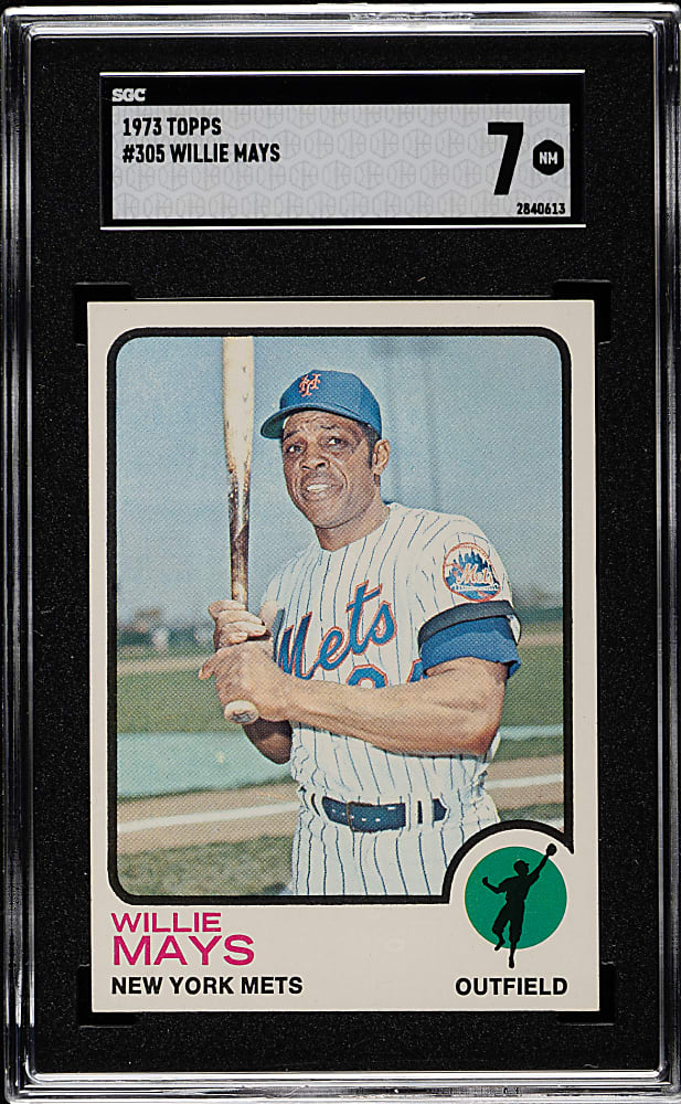 1973 Topps #305 Willie Mays SGC NM 7