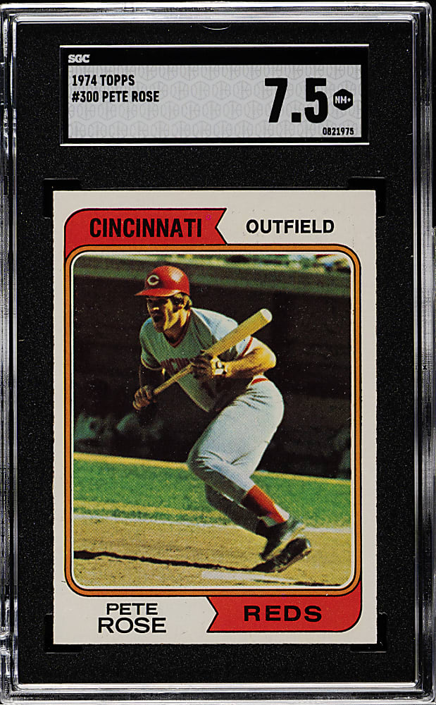 1974 Topps #300 Pete Rose SGC NM+ 7.5