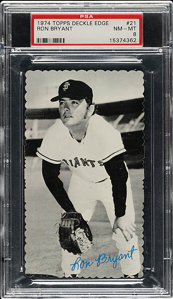 1974 Topps Deckle Edge #21 Ron Bryant PSA NM-MT 8