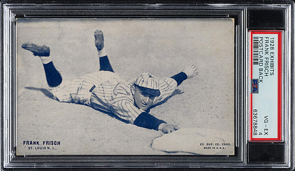 1928 Exhibits Frank Frisch PSA VG-EX 4