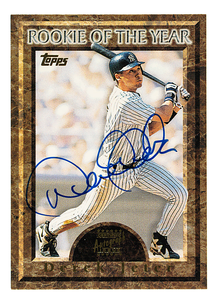 1997 Topps Derek Jeter Rookie of the Year Autograph Issue