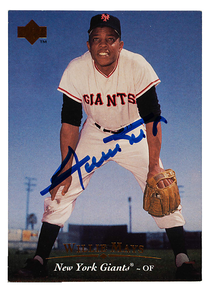 1995 Upper Deck Autographs Exchange #AC2 Willie Mays - Upper Deck