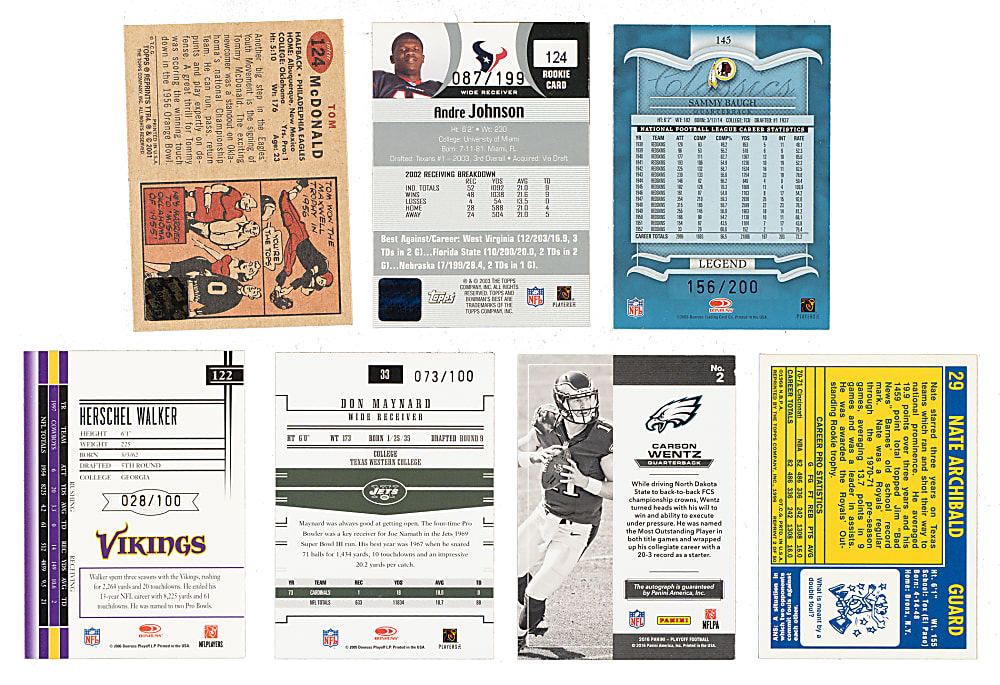 1996 to 2016 Topps, Bowman, and Panini Football and Basketball Autographs Collection (7)