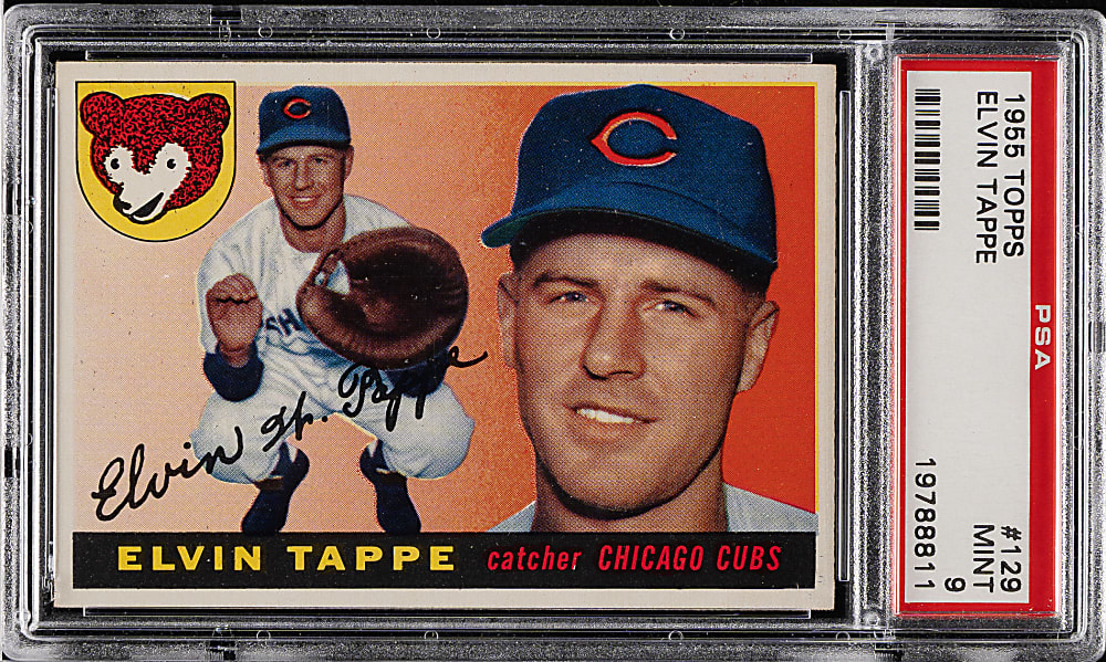 1955 Topps #129 Elvin Tappe PSA MINT 9