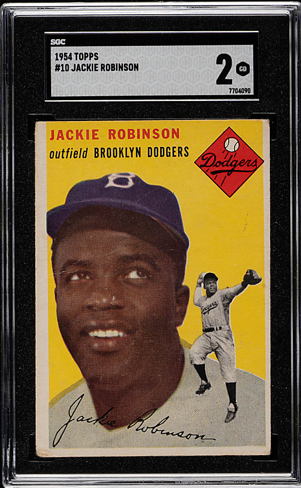 1954 Topps #10 Jackie Robinson SGC GOOD 2