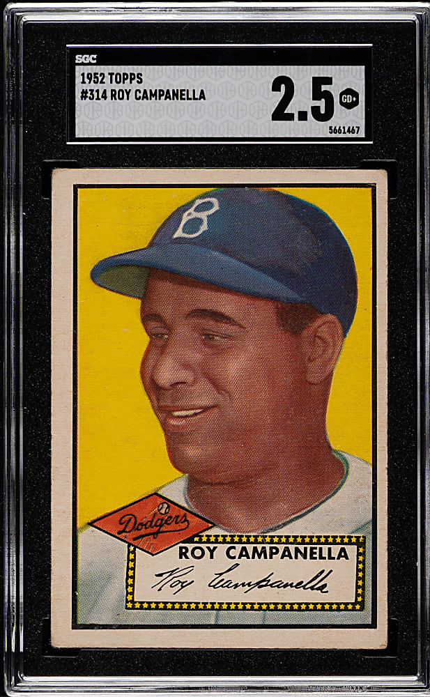 1952 Topps #314 Roy Campanella High Number SGC GOOD+ 2.5