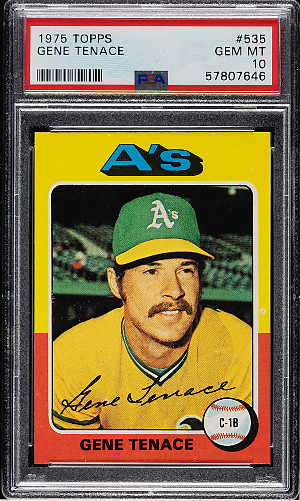 1975 Topps #535 Gene Tenace PSA GEM MINT 10