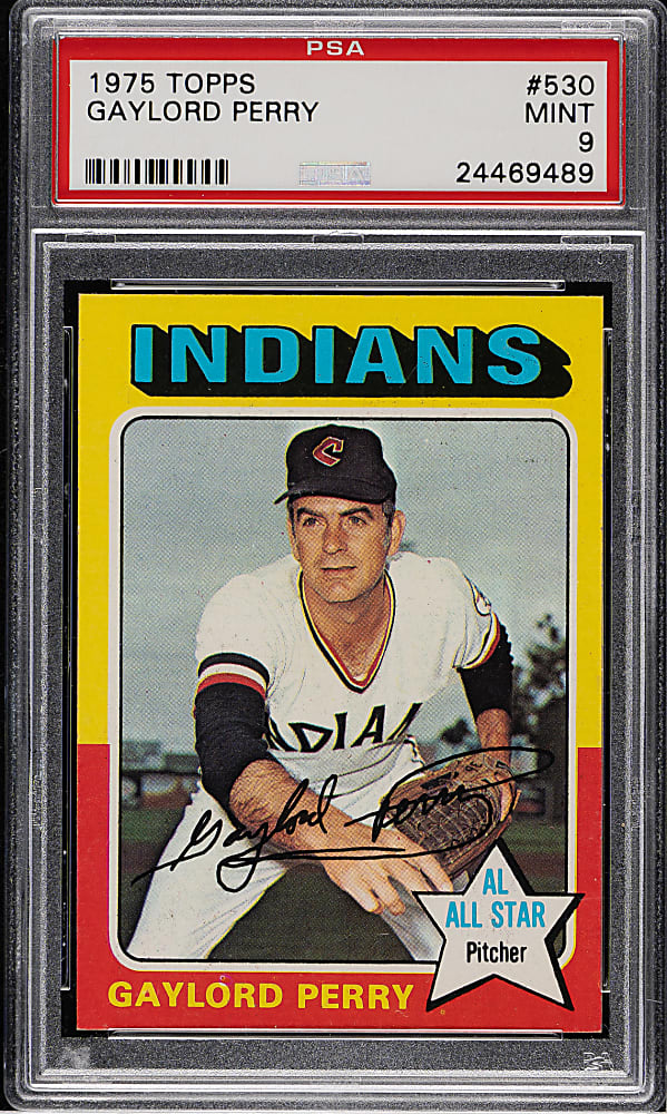 1975 Topps #530 Gaylord Perry PSA MINT 9