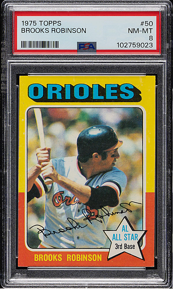 1975 Topps #50 Brooks Robinson PSA NM-MT 8