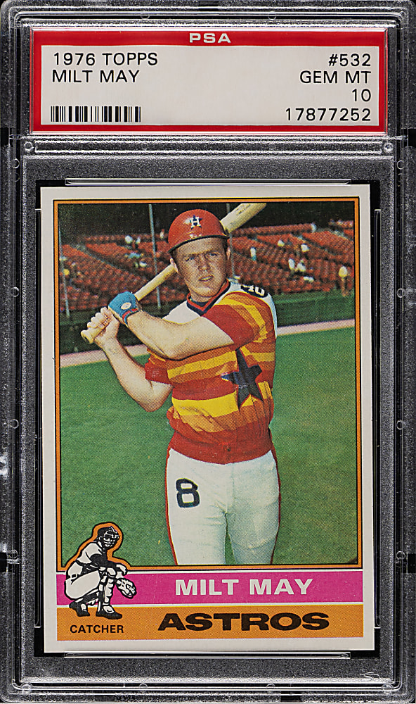 1976 Topps #532 Milt May PSA GEM MINT 10