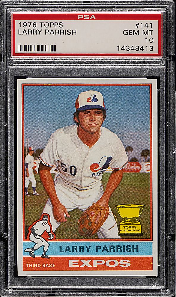1976 Topps #141 Larry Parrish PSA GEM MINT 10