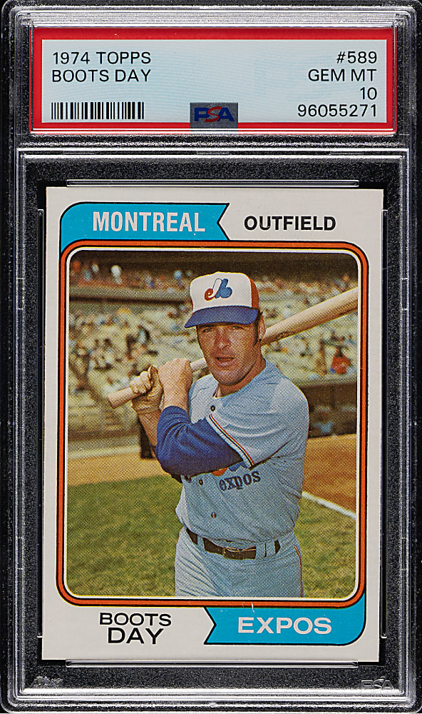 1974 Topps #589 Boots Day PSA GEM MINT 10