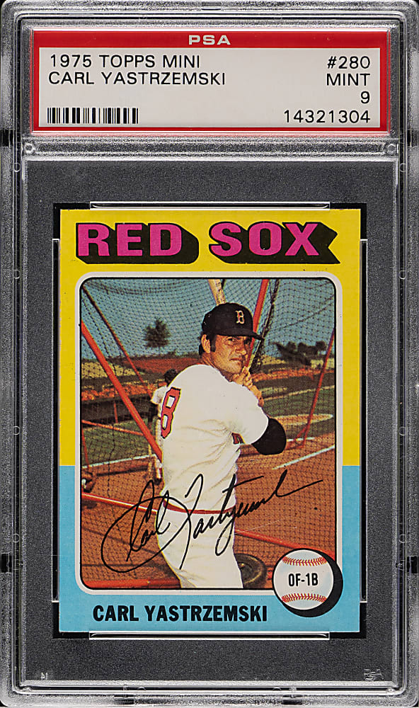 1975 Topps Mini #280 Carl Yastrzemski PSA MINT 9