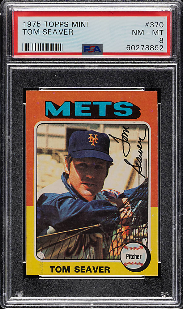 1975 Topps Mini #370 Tom Seaver PSA NM-MT 8