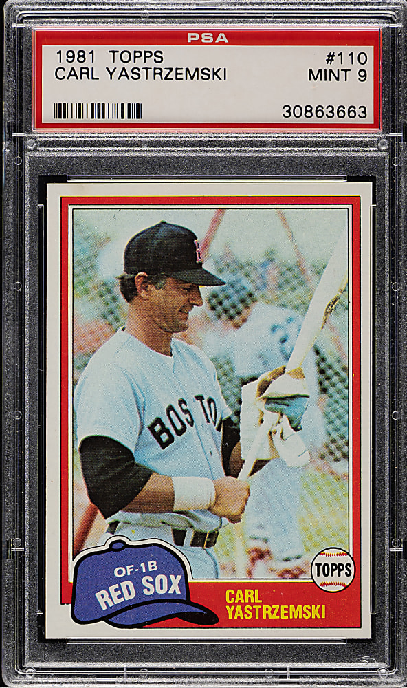 1981 Topps #110 Carl Yastrzemski PSA MINT 9