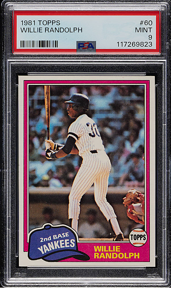 1981 Topps #60 Willie Randolph PSA MINT 9