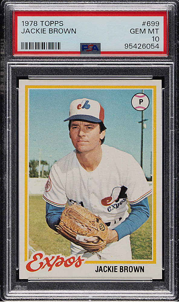 1978 Topps #699 Jackie Brown PSA GEM MINT 10