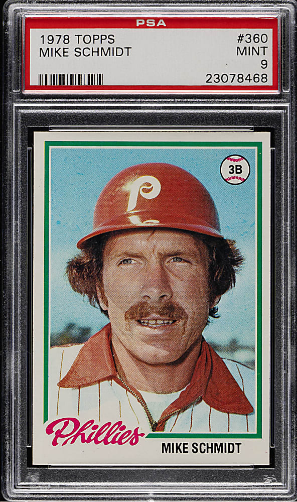 1978 Topps #360 Mike Schmidt PSA MINT 9