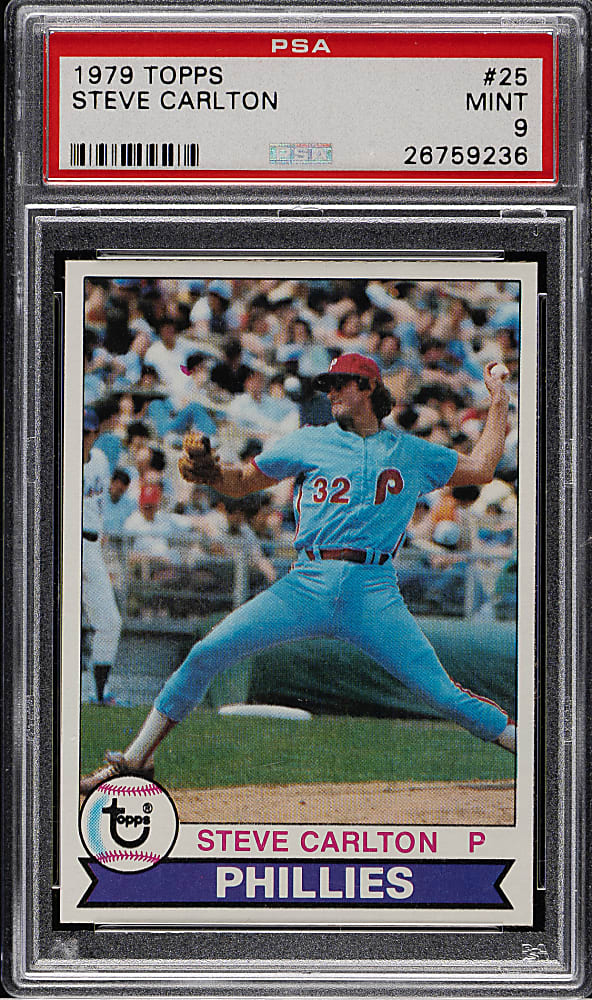 1979 Topps #25 Steve Carlton PSA MINT 9
