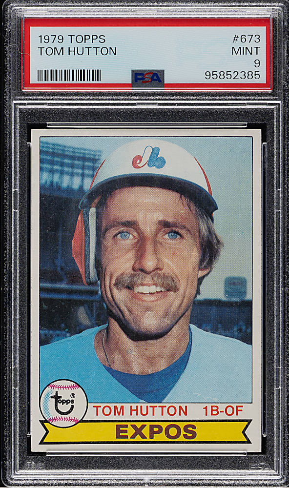 1979 Topps #673 Tom Hutton PSA MINT 9