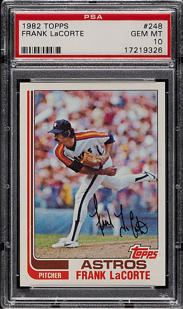 1982 Topps #248 Frank LaCorte PSA GEM MINT 10
