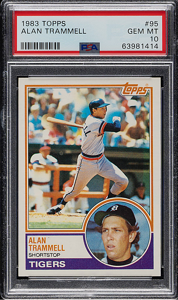 1983 Topps #95 Alan Trammell PSA GEM MINT 10