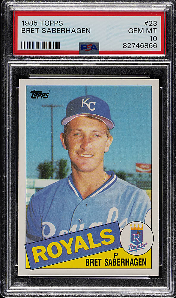 1985 Topps #23 Bret Saberhagen PSA GEM MINT 10