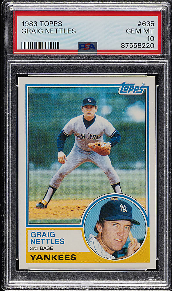 1983 Topps #635 Graig Nettles PSA GEM MINT 10