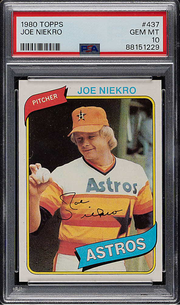 1980 Topps #437 Joe Niekro PSA GEM MINT 10