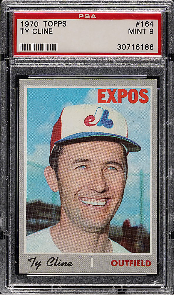 1970 Topps #164 Ty Cline PSA MINT 9