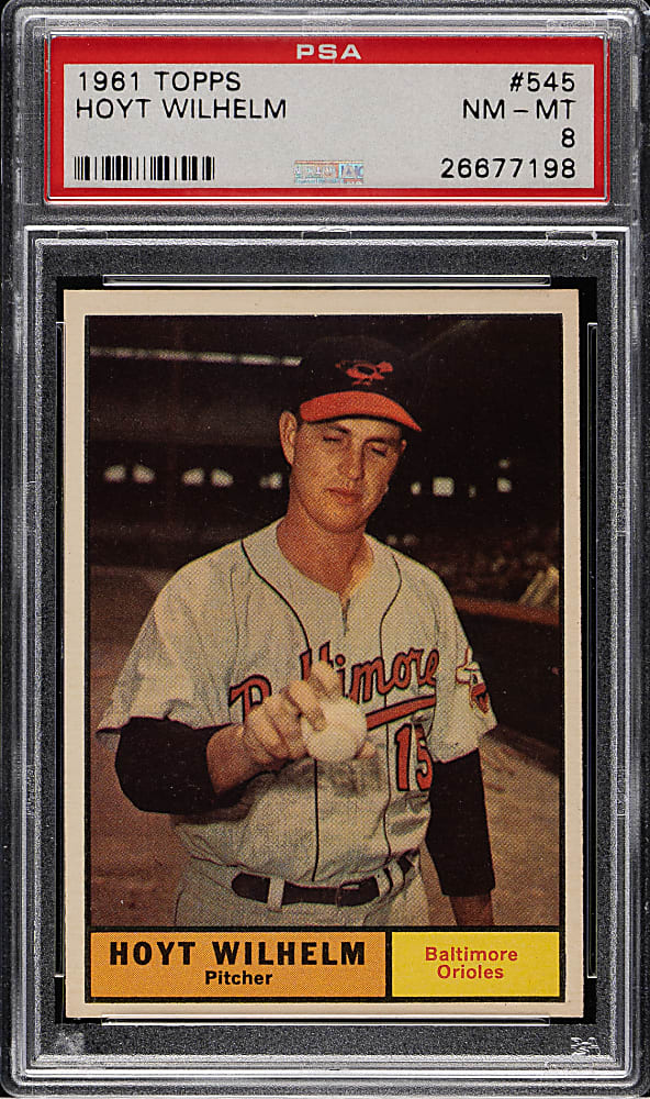 1961 Topps #545 Hoyt Wilhelm PSA NM-MT 8