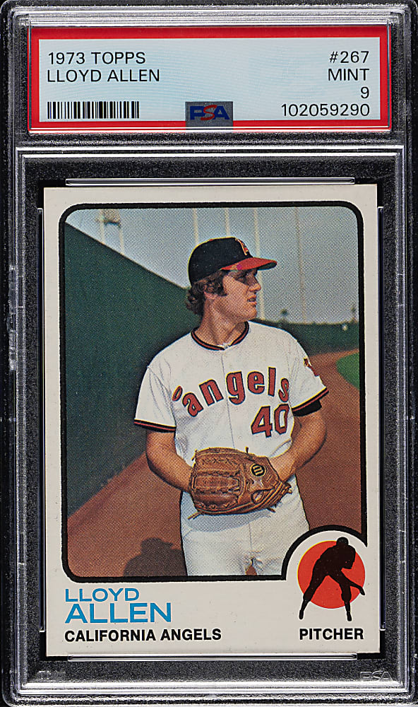 1973 Topps #267 Lloyd Allen PSA MINT 9