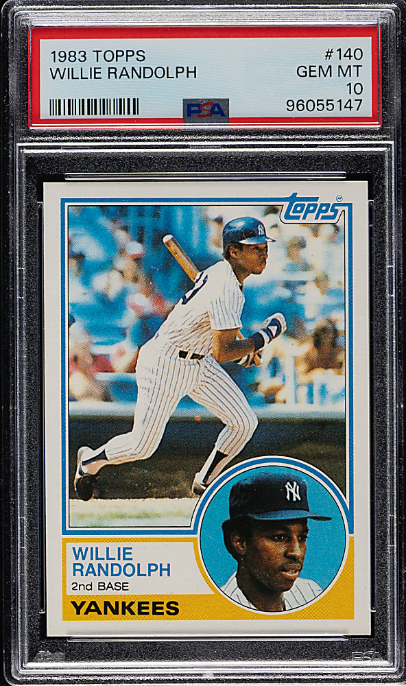 1983 Topps #140 Willie Randolph PSA GEM MINT 10