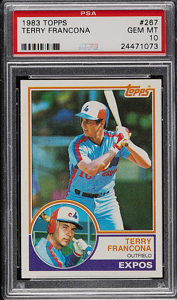 1983 Topps #267 Terry Francona PSA GEM MINT 10