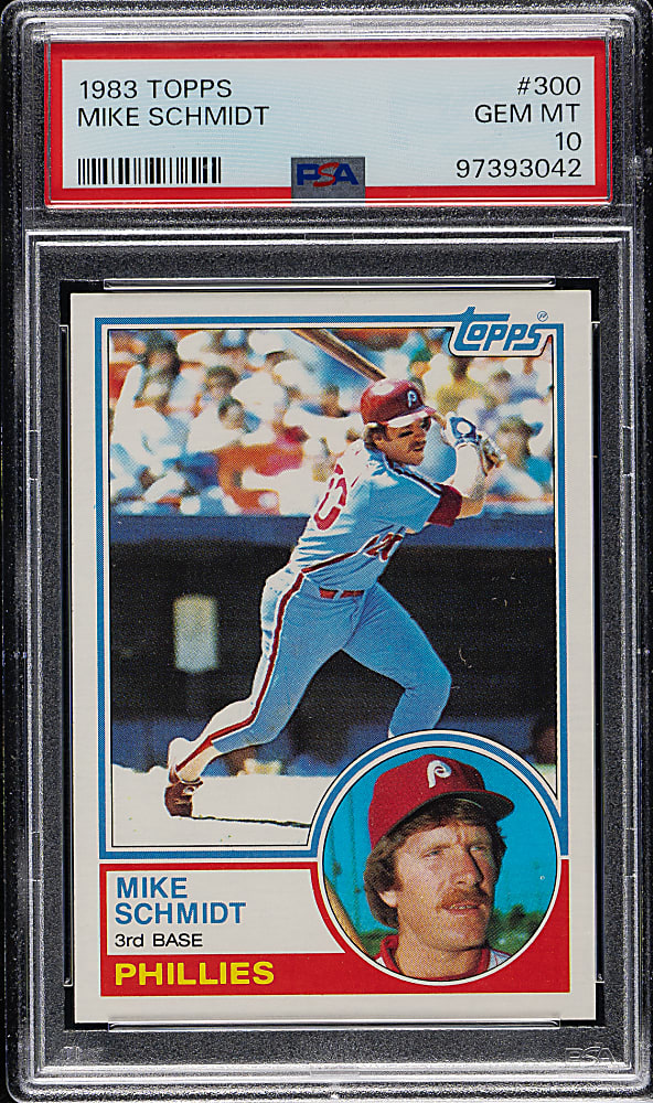 1983 Topps #300 Mike Schmidt PSA GEM MINT 10