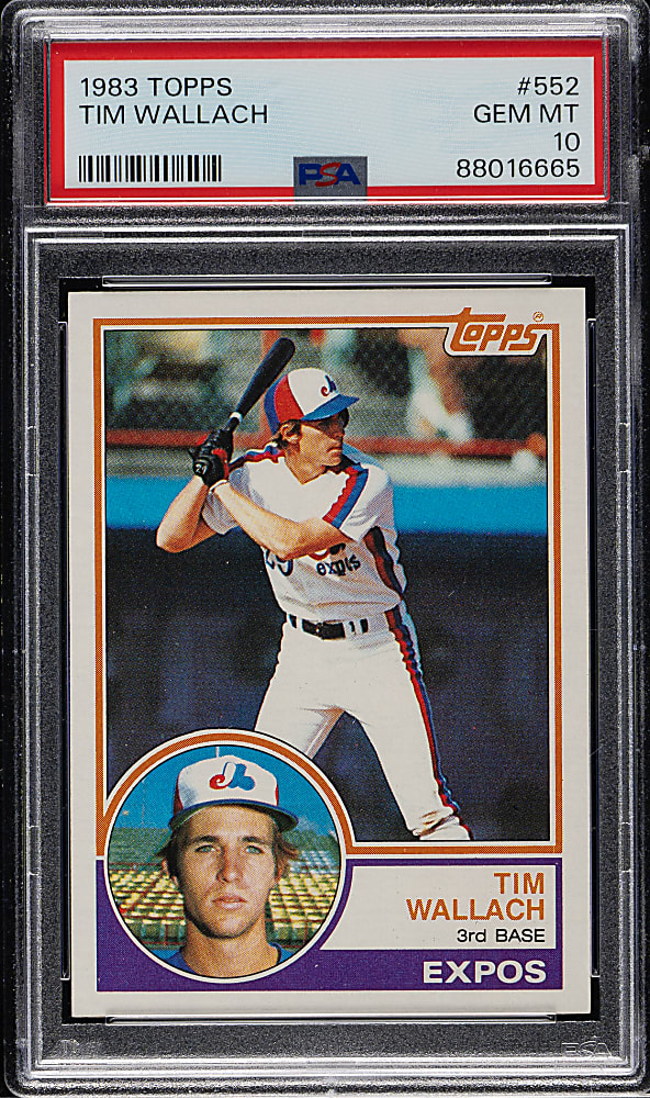 1983 Topps #552 Tim Wallach PSA GEM MINT 10